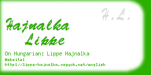 hajnalka lippe business card